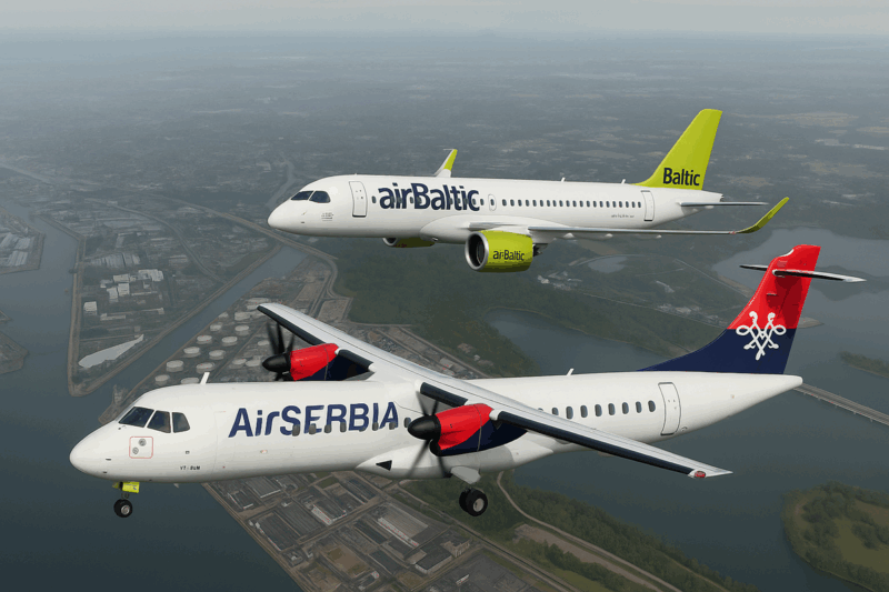 Air Serbia et airBaltic s'associent pour un projet ambitieux avec quatre A220 en location