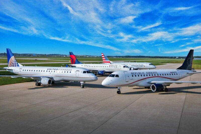 Embraer et Republic Airways renforcent leur alliance, un tournant pour 240 E-Jets en 2024