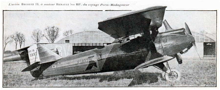 Le Br&eacute;guet XIX N&deg;1837 de la &laquo; travers&eacute;e africaine &raquo; pilot&eacute; par Dagnaux.